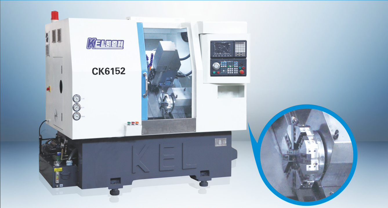 CKX6152D-Y ∠30斜床身車銑復(fù)合機(jī)(52刀塔+帶Y軸+4側(cè)動力頭+4端動力頭) 