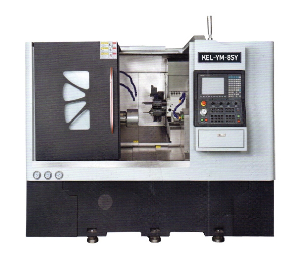 kel-Ym-8SY CNC雙主軸單動力刀塔車銑復(fù)合數(shù)控車床
